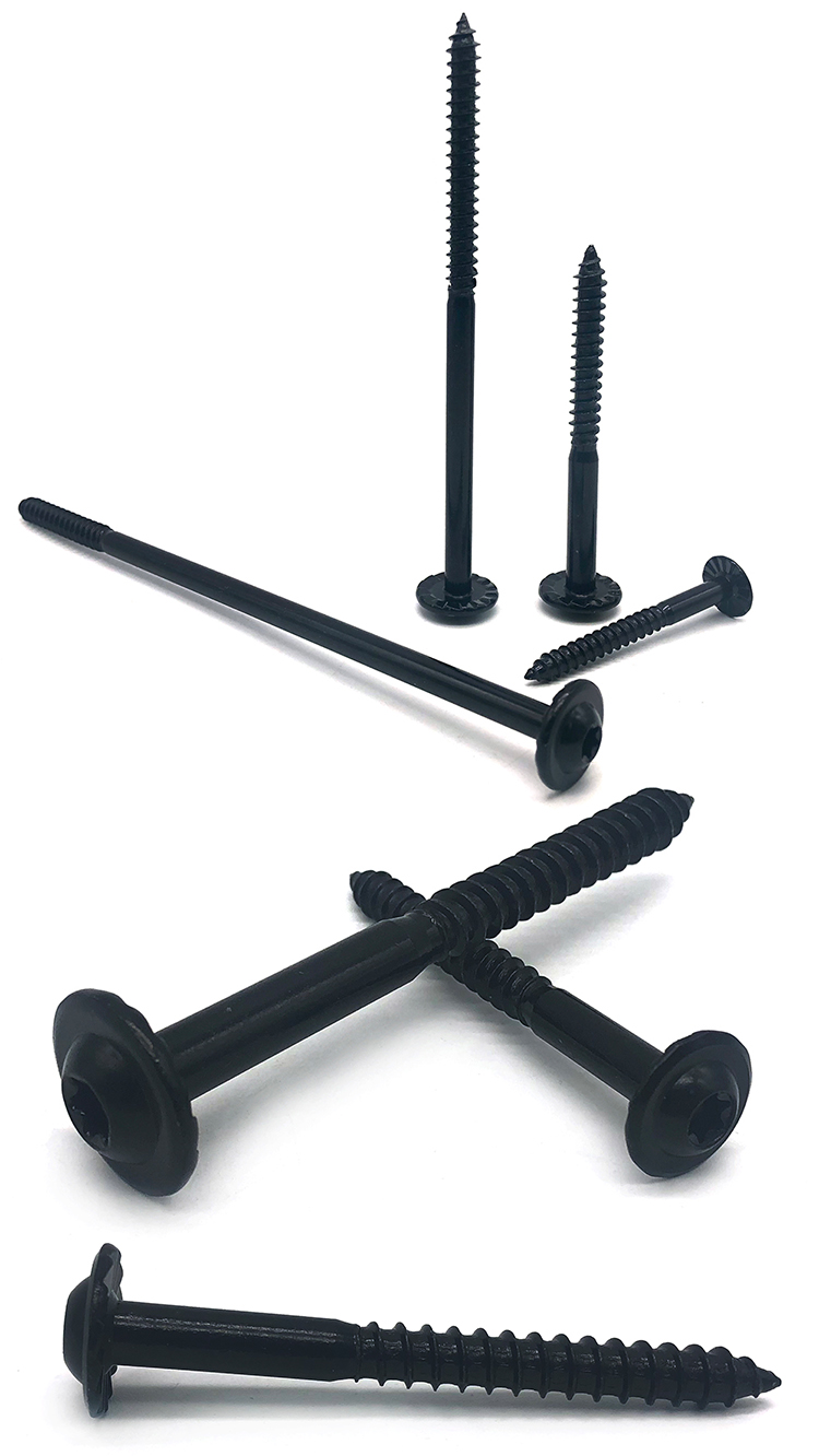 Chuanghe - Wholesale furniture m3 m6 black self-tapping concrete plated deck screws flat pan head tapping furniture drywall torx wood screw Torx screw 9