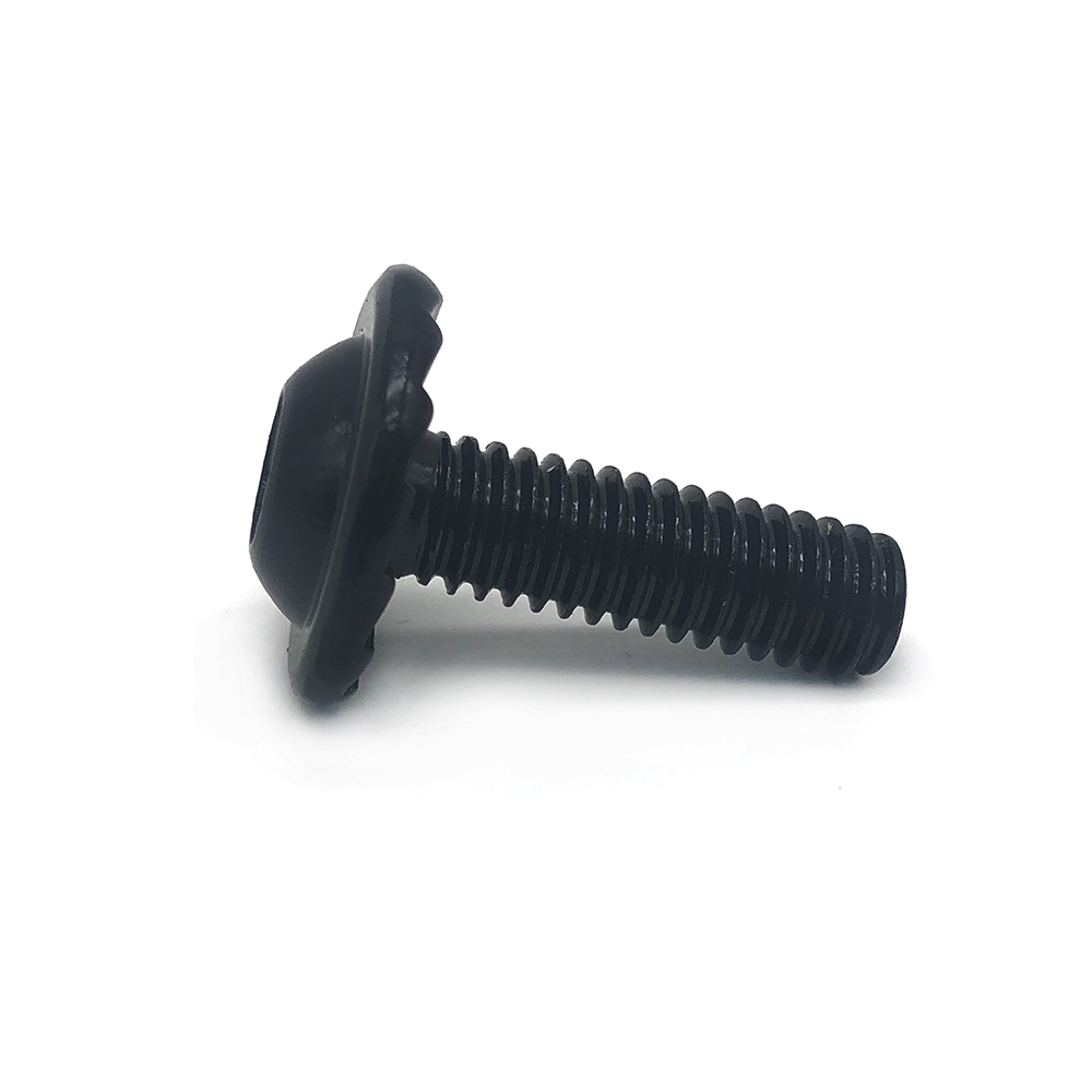 Chuanghe - Wholesale furniture m3 m6 black self-tapping concrete plated deck screws flat pan head tapping furniture drywall torx wood screw Torx screw 7