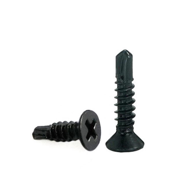 Chuanghe - Black Oxide Cross Recessed Countersunk Head Self Drilling Screws Self drilling screw 1