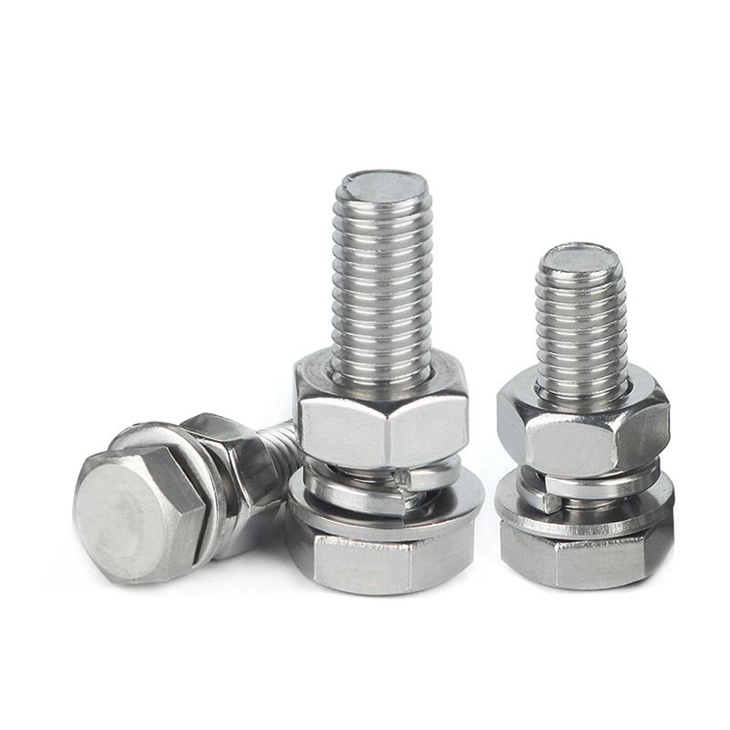 Chuanghe - China wholesale factory DIN931 Galvanized high strength hex bolt washer m6 m28 m16 stainless steel 304 316 hex head bolt and nut hex bolts 1