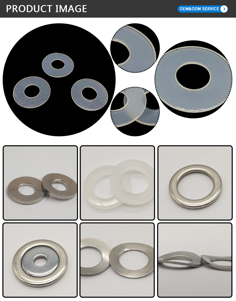 Chuanghe - High hardness engineering plastic rubber nylon flat washer flat washer 9