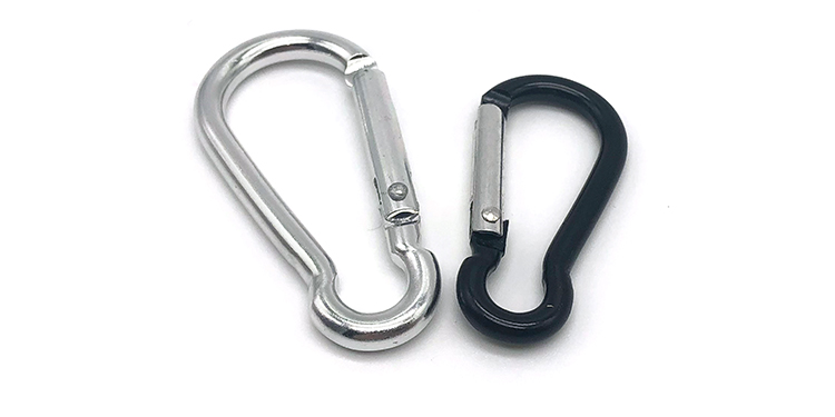 Chuanghe - China wholesale custom logo small lock climbing keychain snap hook safety heavy duty metal spring clip hook aluminum carabiner Carabiner 10