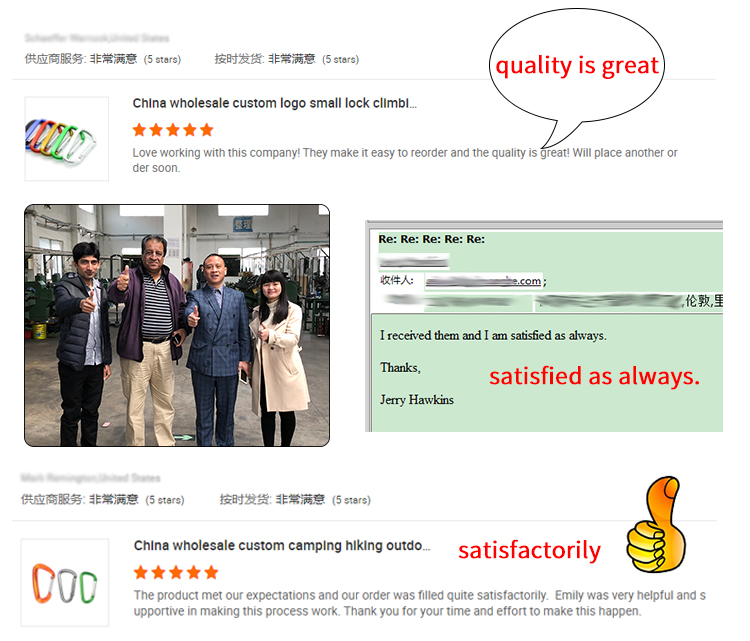 Chuanghe - China wholesale custom logo small lock climbing keychain snap hook safety heavy duty metal spring clip hook aluminum carabiner Carabiner 17