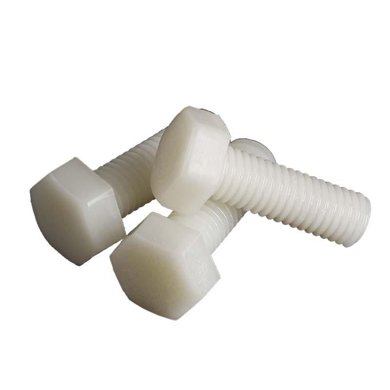 Chuanghe - China wholesale factory black white colors m3 m4 m5 m6 m7 m30 screw and nuts full thread PA66 nylon plastic hex head bolt hex bolts 5