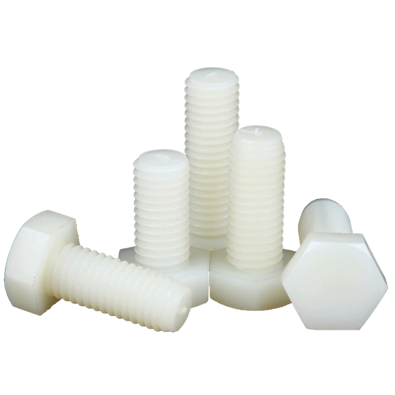 Chuanghe - China wholesale factory black white colors m3 m4 m5 m6 m7 m30 screw and nuts full thread PA66 nylon plastic hex head bolt hex bolts 6