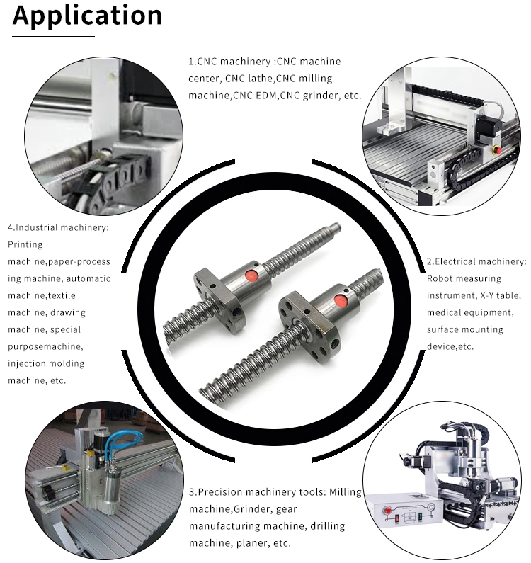 China stainless steel cnc precision long ball bearing lead screw stepper double nut Ballscrew guide sfu1204 ball screw 3000mm