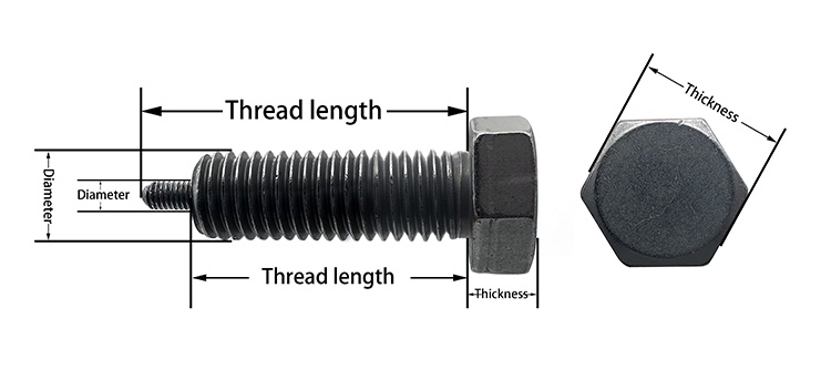 Chuanghe - Factory price Non-standard Stainless Steel SS316 SS304 Hex Bolts and nuts hex bolts 8