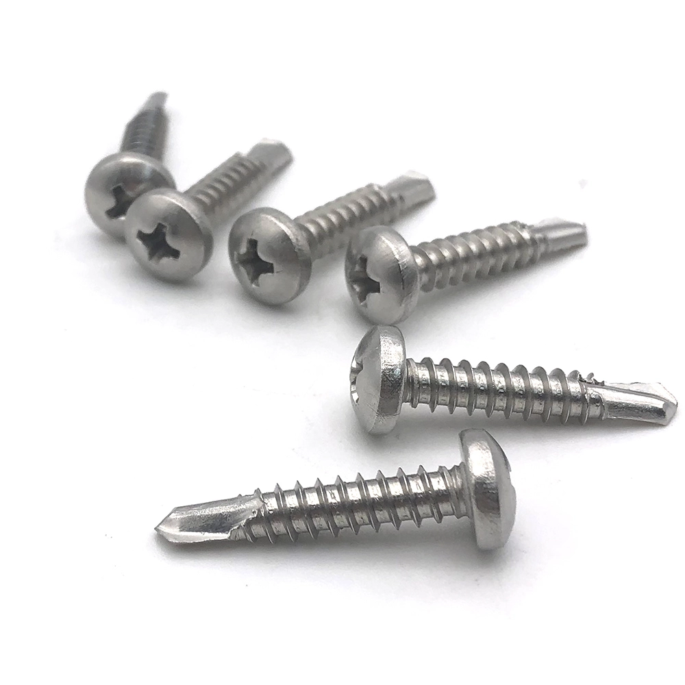 Chuanghe - China fasteners manufacturer cross pan head Philips screw m3 m6 m8 furniture metal DIN7504 stainless steel self drilling screw Self drilling screw 1