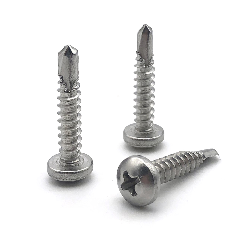 Chuanghe - China fasteners manufacturer cross pan head Philips screw m3 m6 m8 furniture metal DIN7504 stainless steel self drilling screw Self drilling screw 7