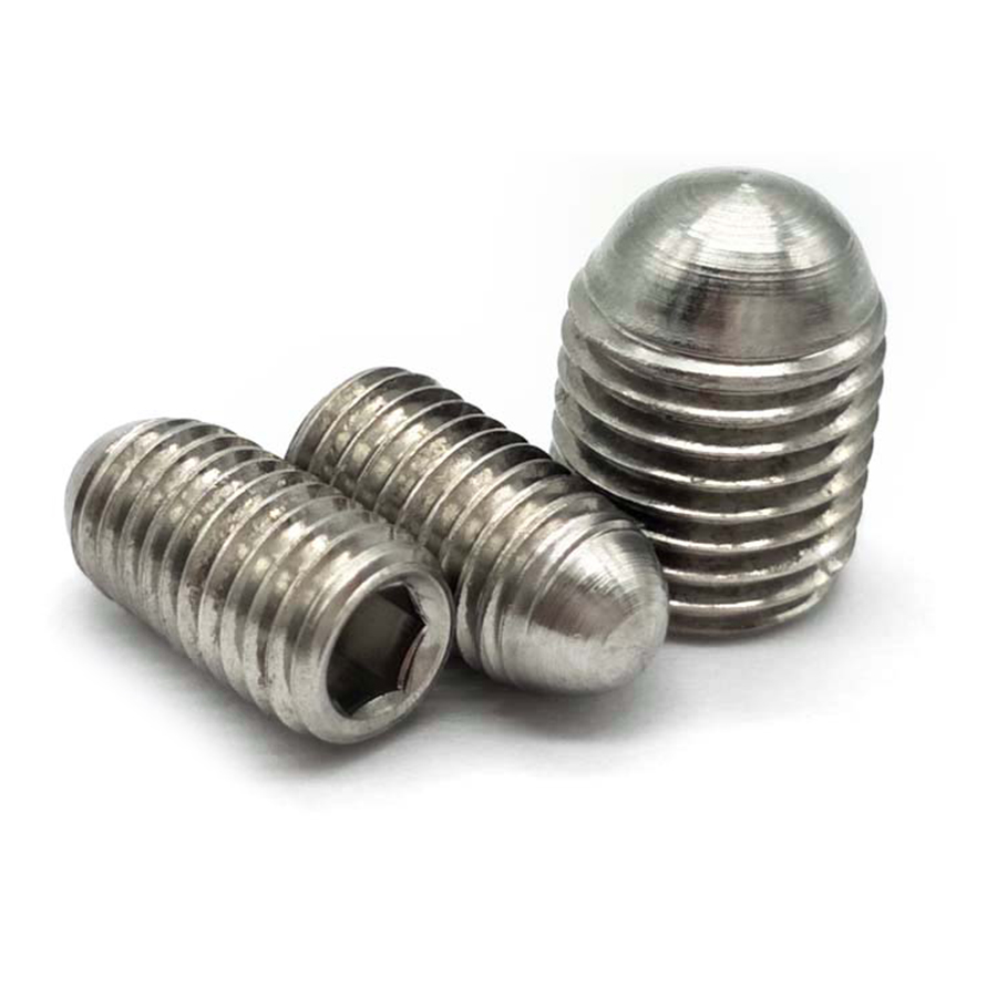 Chuanghe - China Wholesale stainless steel 316 1/4-20 m2 m10 90mm m14 headless ball point slotted grub allen hexagon hex socket set screw Set screw 1