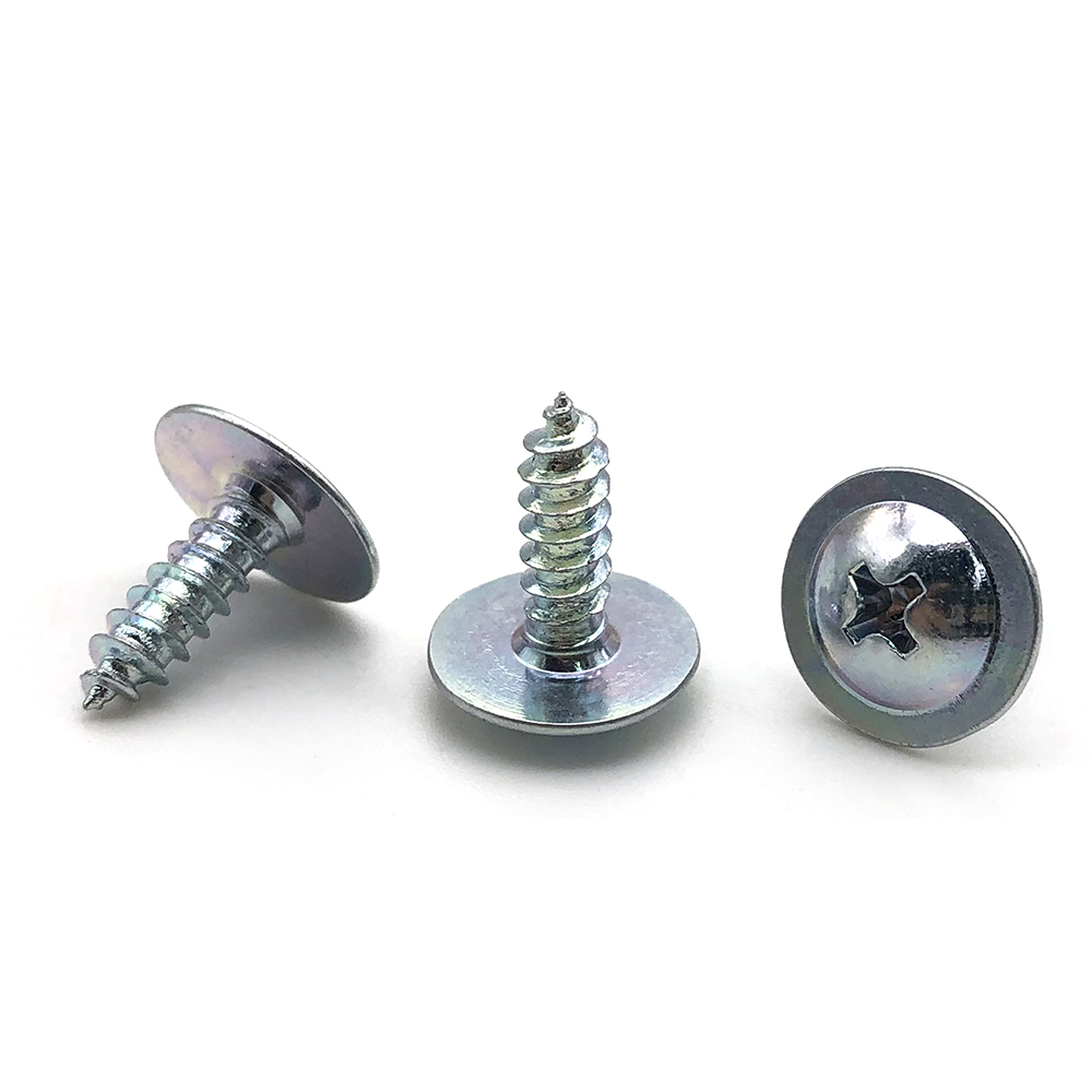Chuanghe - Stainless Steel A2 A4 din968 Cross Phillips Pan Round Head With Washer Collar m6 Wood Self Tapping Screw Self-tapping screw 5