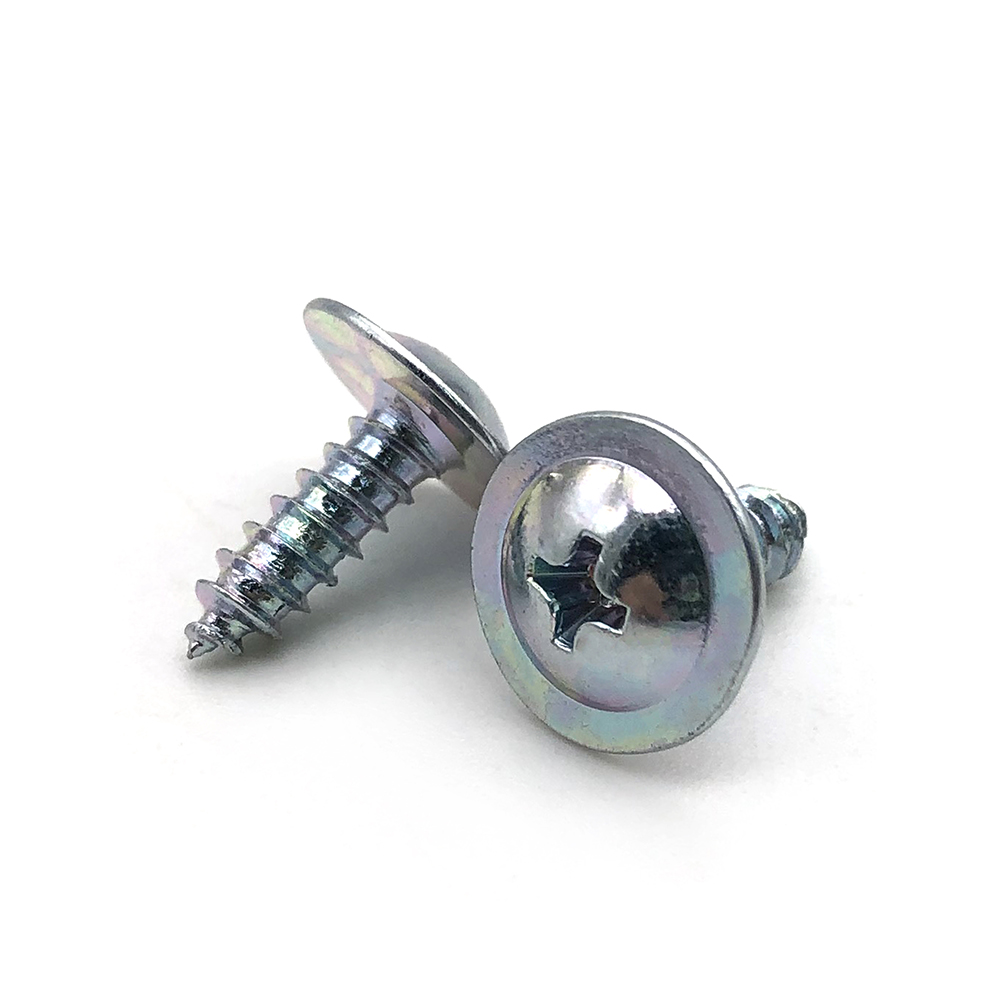 Chuanghe - China Supplier blue white zinc DIN 968 Stainless steel Cross recessed m8 pan head tapping screws with collar Self-tapping screw 5