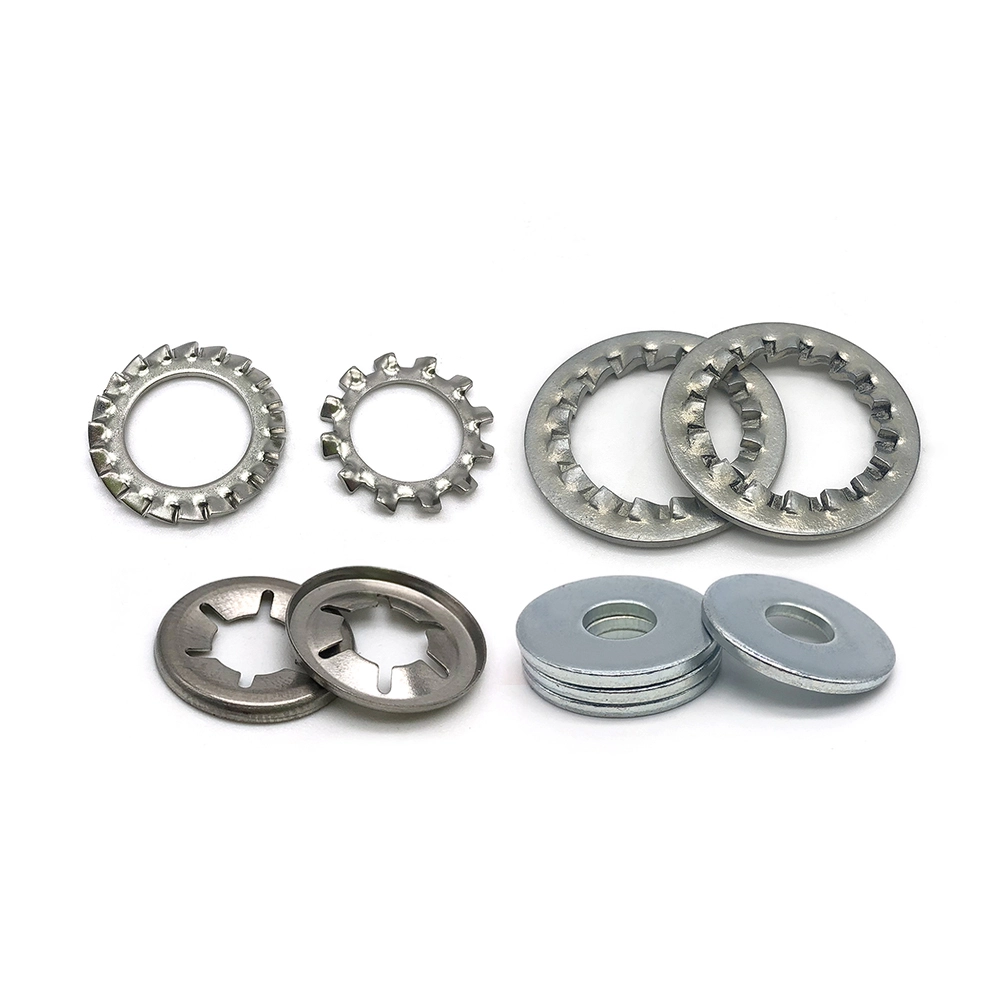 Chuanghe - China manufacturer wholesale Stainless Steel circlip round Thin spring star self lock flat Washer 6mm m8 plain Metal Flat Washer flat washer 1