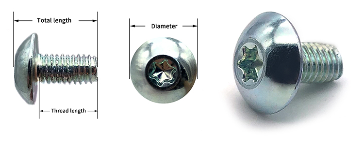 Chuanghe - pan-head triangular teeth self-locking screws stainless steel or carbon steel support OEM Torx screw 9