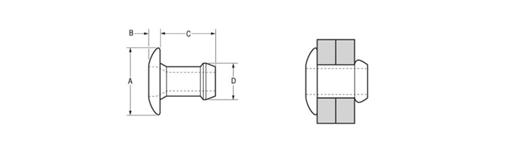 Chuanghe - wholesale Brivt 1841 stainless steel round head Speed rivet fast blind pop rivet blind rivet 8