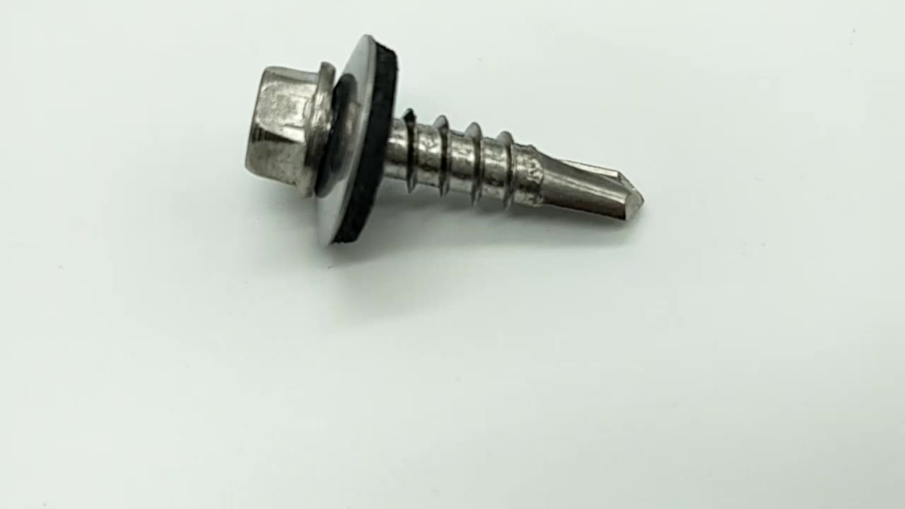 Chuanghe - Manufacturer stainless steel 1/4 hex head self drill screw with epdm washer Self drilling screw 2