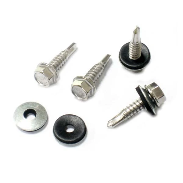 Chuanghe - Wholesale metal stainless steel tek screws for roof 5/16 m8 galvanised hex head self drilling roofing screws with rubber washer Self drilling screw 1