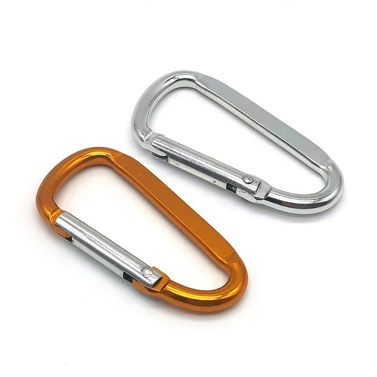 Chuanghe - China Supply Heat Treatment Steel hook snap swivel black Carabiner For Safety Climbing U-shaped Hook Carabiner 1