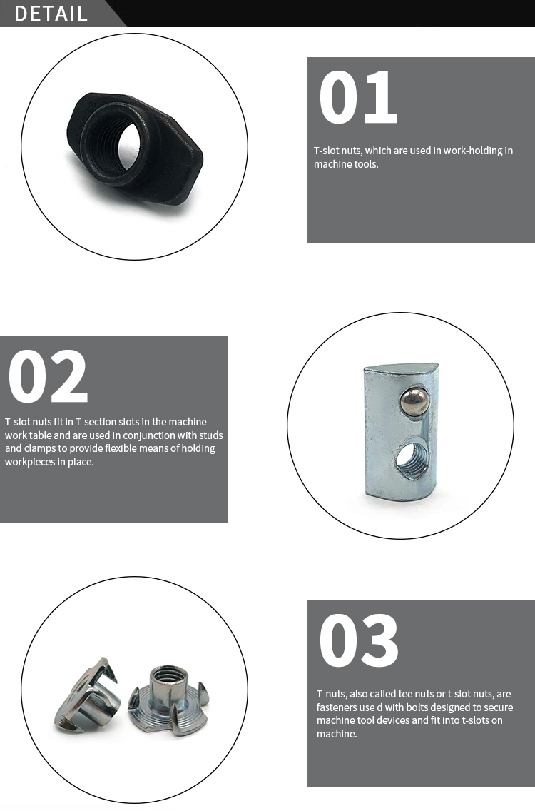 Chuanghe - China Supplier industrial square aluminum profile 1/4-20 3/8 m5 m6 m10 sliding t nut stainless steel T slot nut drop in T-nuts t nut 9