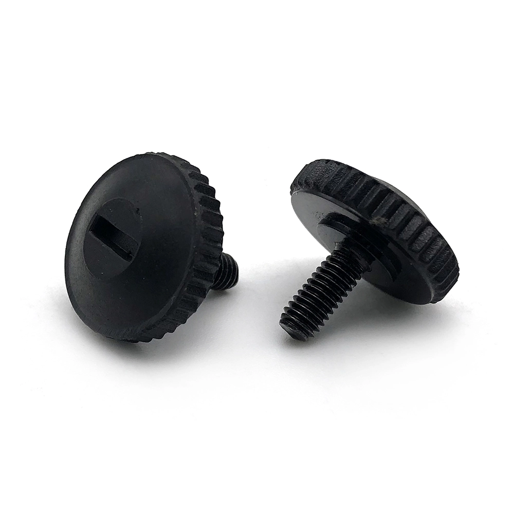 Chuanghe - Black Oxied Flat head Knurled screw M3 M4 M5 M6 Flat Head Stainless Steel Slotted Thumb Screw Thumb screw 1
