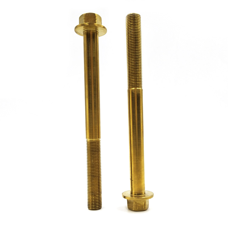 Chuanghe - China Fastener manufacture Gold Titanium Hex Flange Bolts m6 m8 m10 din 6921 hex flange bolts flange bolts 1