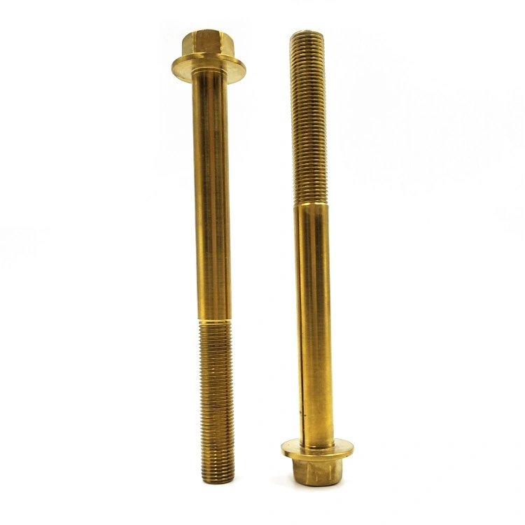 Chuanghe - China Fastener manufacture Gold Titanium Hex Flange Bolts m6 m8 m10 din 6921 hex flange bolts flange bolts 1