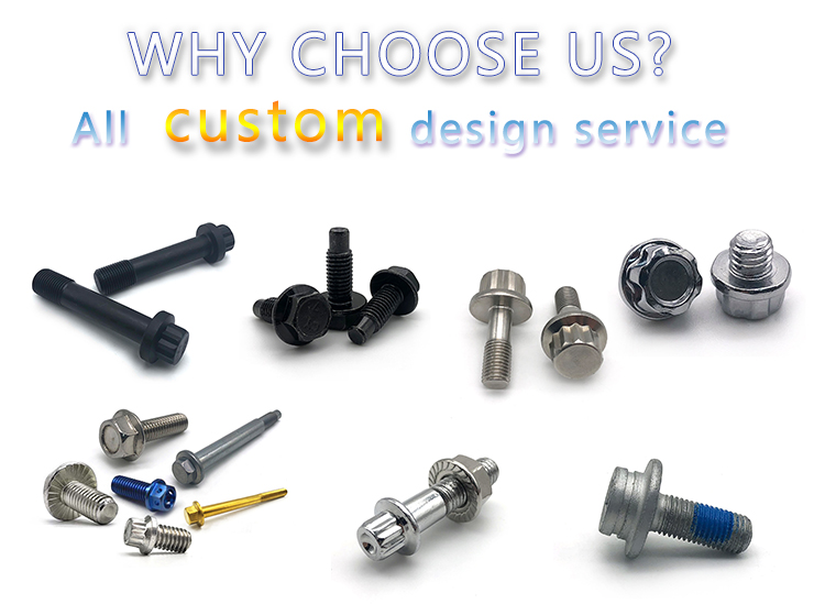 Chuanghe - China Fastener manufacture Gold Titanium Hex Flange Bolts m6 m8 m10 din 6921 hex flange bolts flange bolts 3