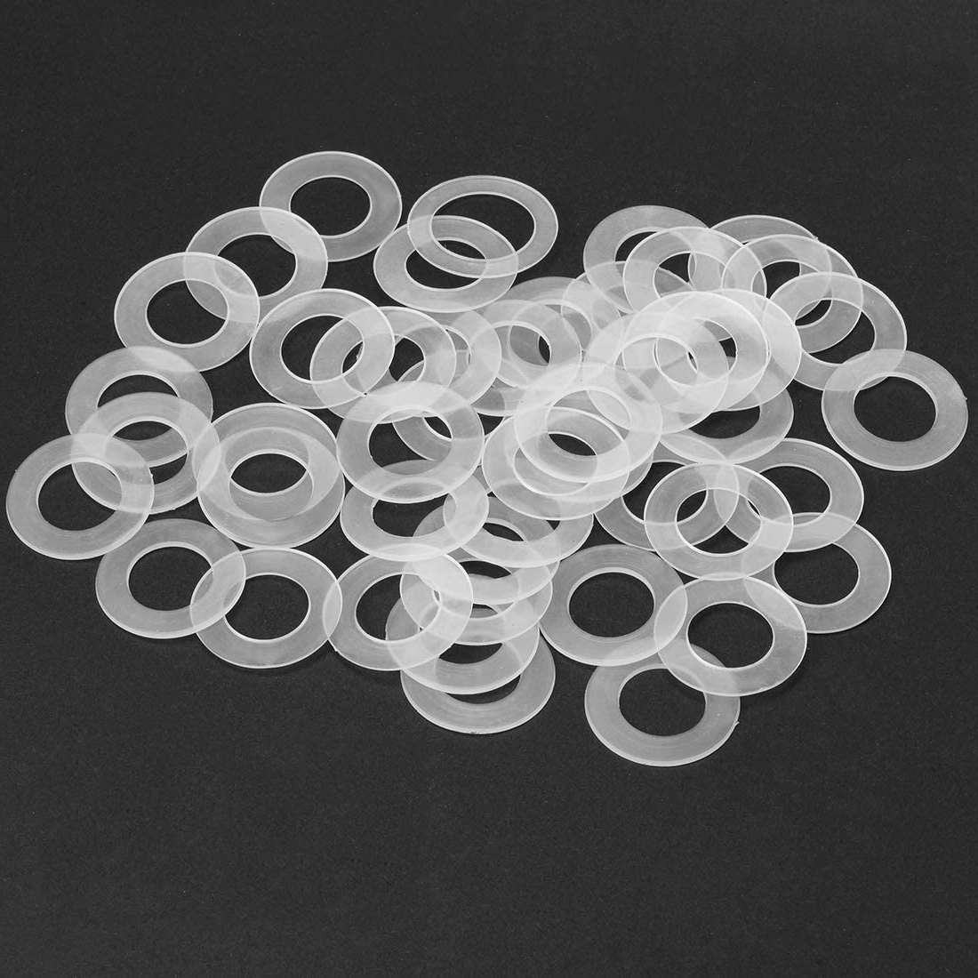 Chuanghe - China wholesale pa66 flat clear silicone washer set m3 6mm customized retaining lock shim washer thin plastic nylon flat washers flat washer 1