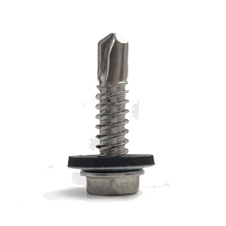 Chuanghe - Manufacturer stainless steel 1/4 hex head self drill screw with epdm washer Self drilling screw 1