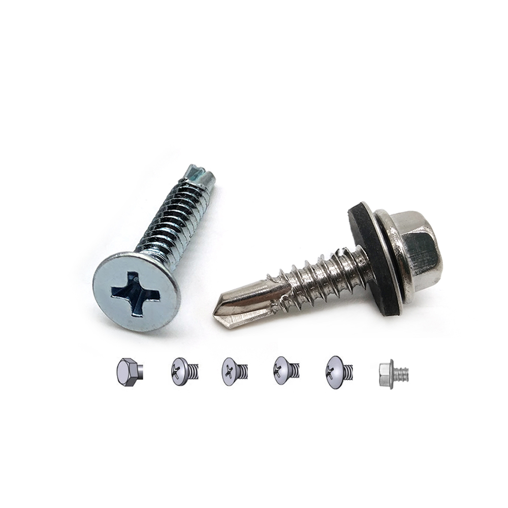 Chuanghe - Manufacturer stainless steel 1/4 hex head self drill screw with epdm washer Self drilling screw 7