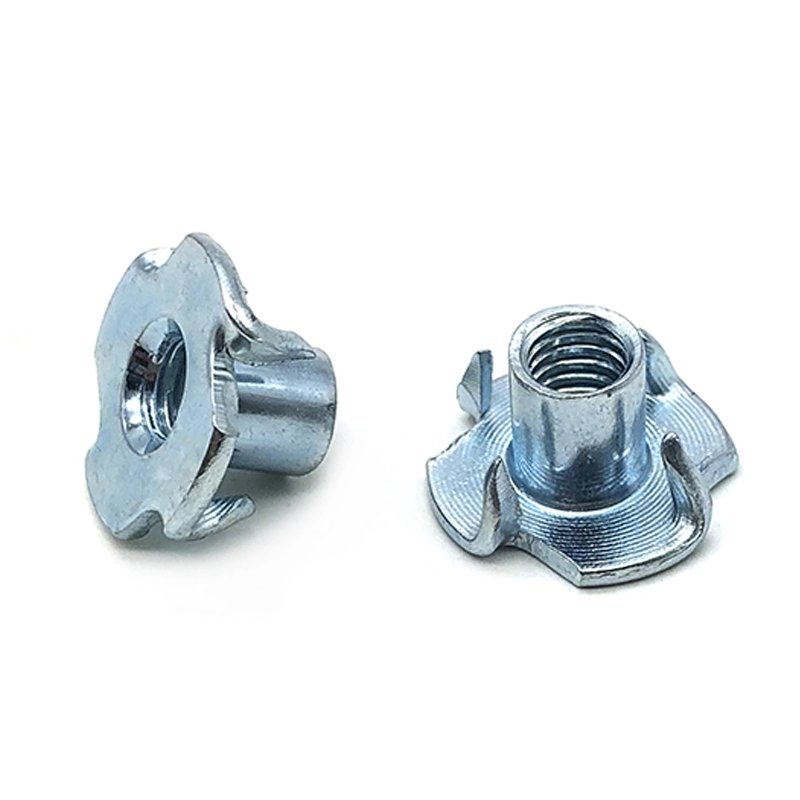 Chuanghe - China wholesale stainless steel m3 m4 m5 m6 m8 m10 climbing profile drop in t-nuts block hole sliding tee slot four claw T nut t nut 1