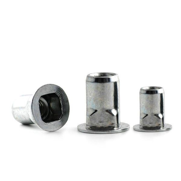 Chuanghe - China wholesale square body rivet nut zinc plated steel square neck half thread insert nut rivet nut rivet nut 1