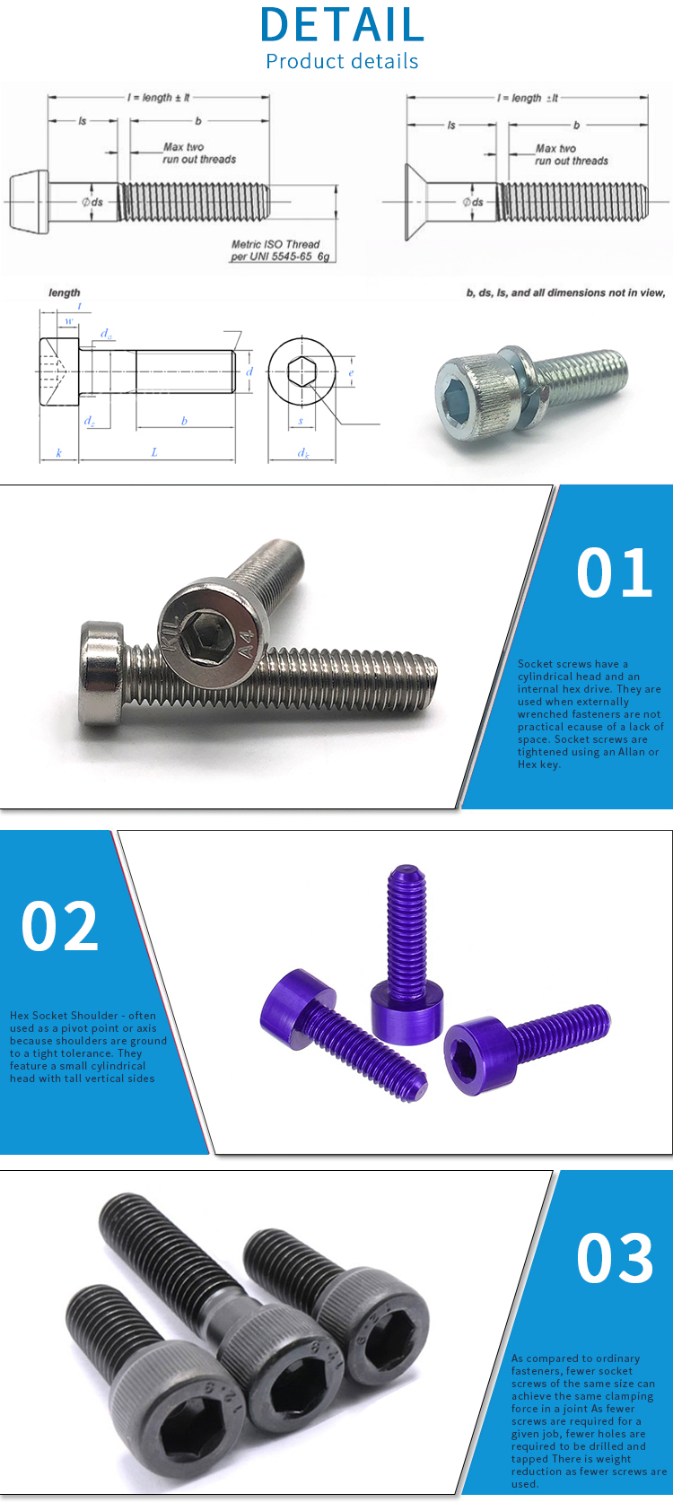 Chuanghe Fastener | custom hex socket head cap screw company 8