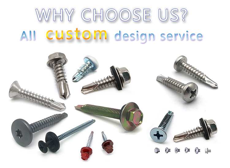 Chuanghe - Building Roofing Tek Screws With Rubber Washers Tornillos Hexagonal Hex Head Self Drilling Screws Self drilling screw 3