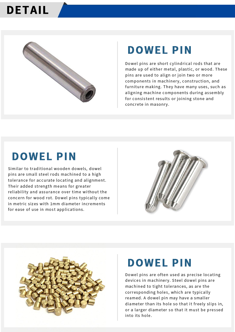 China wholesale price CNC Lathing threaded 6mm lock locating pin inch titanium aluminum stainless steel spring metal dowel pin