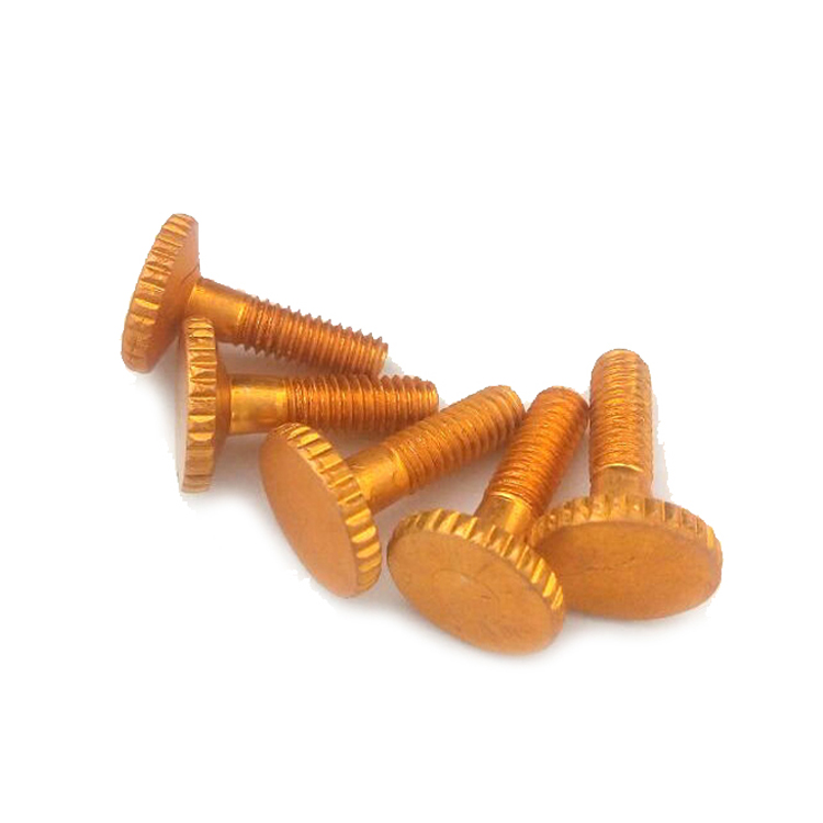 Chuanghe - China Factory aluminum Colored Screws 3/8 1/4-20 M8 Knurled Head Thumb Screw Thumb screw 1