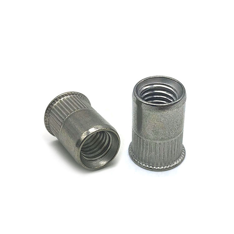 Chuanghe - A2 A4 stainless steel M6 M8 open closed end flat head rivet nut hex riveting nut 1/4-20 rivet nut 4