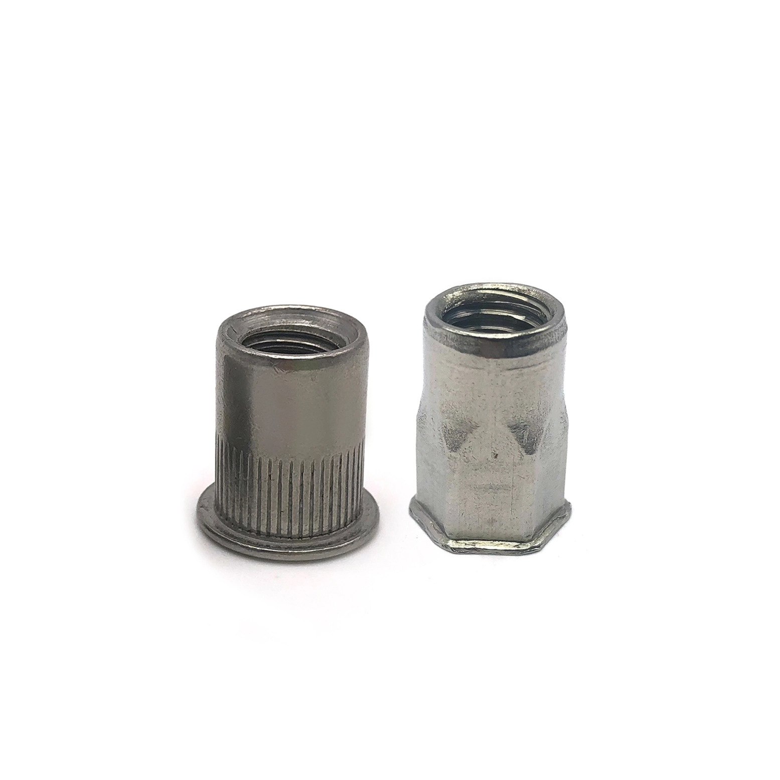 Chuanghe - A2 A4 stainless steel M6 M8 open closed end flat head rivet nut hex riveting nut 1/4-20 rivet nut 1