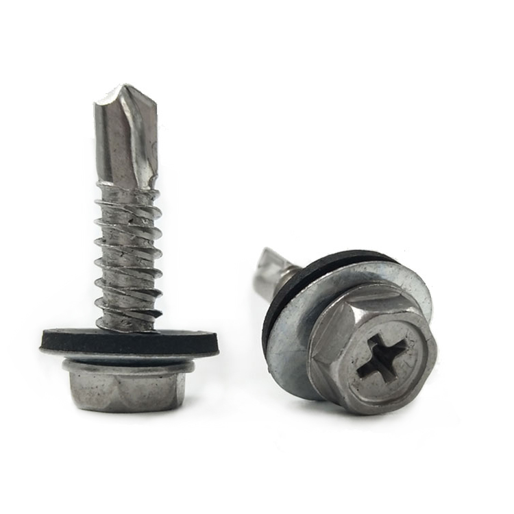 Chuanghe - din 7504k carbon steel self-drilling hexagon head screw Self drilling screw 6