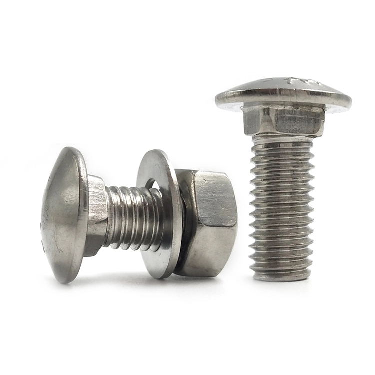 Chuanghe - China wholesale custom carriage bolt din 603 mushroom head square neck coach bolts stainless steel carriage bolt with hex nut Carriage bolt 1