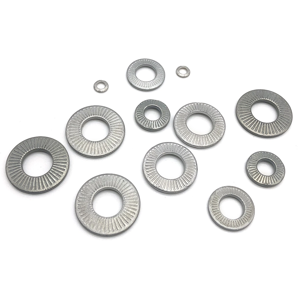 Chuanghe - China Carbon steel Dacromet double stack self-locking washers DIN25201 washer flat washer 1