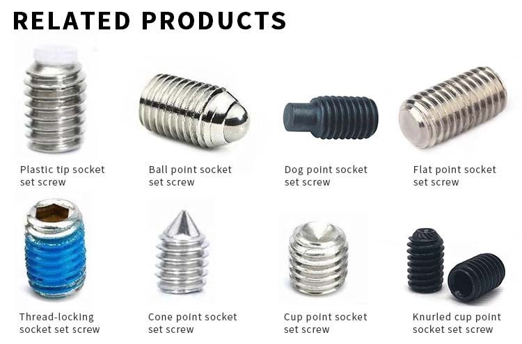 Chuanghe - China Supplier Custom Ball point Slotted set screws M3 M4 M5 M6 M8 socket set screw Set screw 10
