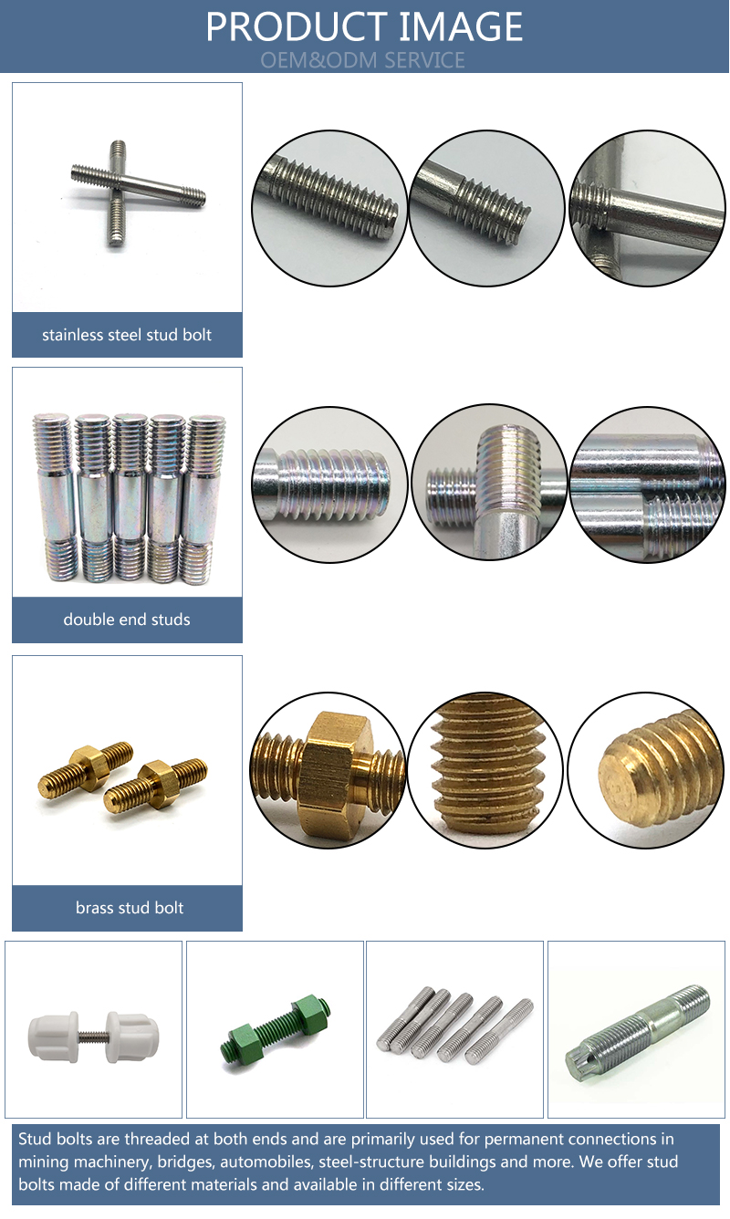 Chuanghe - High Temperature fasteners cadmium plated wheel stud bolt stud bolts 9