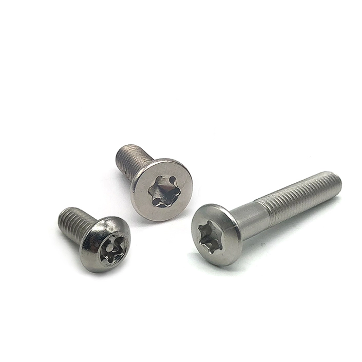 Chuanghe - China factory direct automotive parts cnc 316 stainless steel m5 1/4-20 t9 pan head security machine screw anti-theft torx screw Anti-theft screw 1
