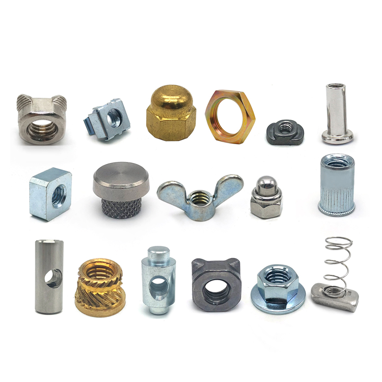 Chuanghe - Hex serrated flange dome cap nut insert square cage lock heavy coupling hex nuts stainless steel weld hex flange nut hex nut 10