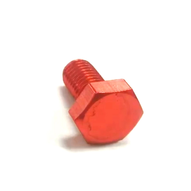 Chuanghe - Quality fastener manufacturer aluminum alloy 6061 anodized bolts Colorful screws DIN933 aluminum hex bolt hex bolts 1