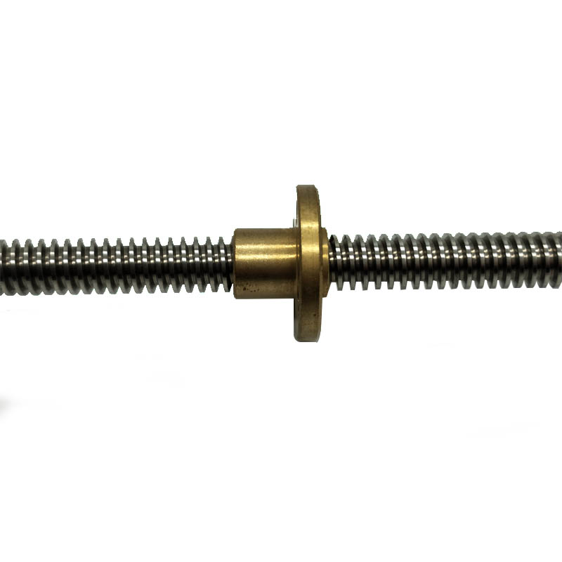 Chuanghe - Lead screw wholesale T5 T6 T8 T10 T12 stainless steel Trapezoidal screw 8mm lead screw 400mm with brass nut ball lead screw 11