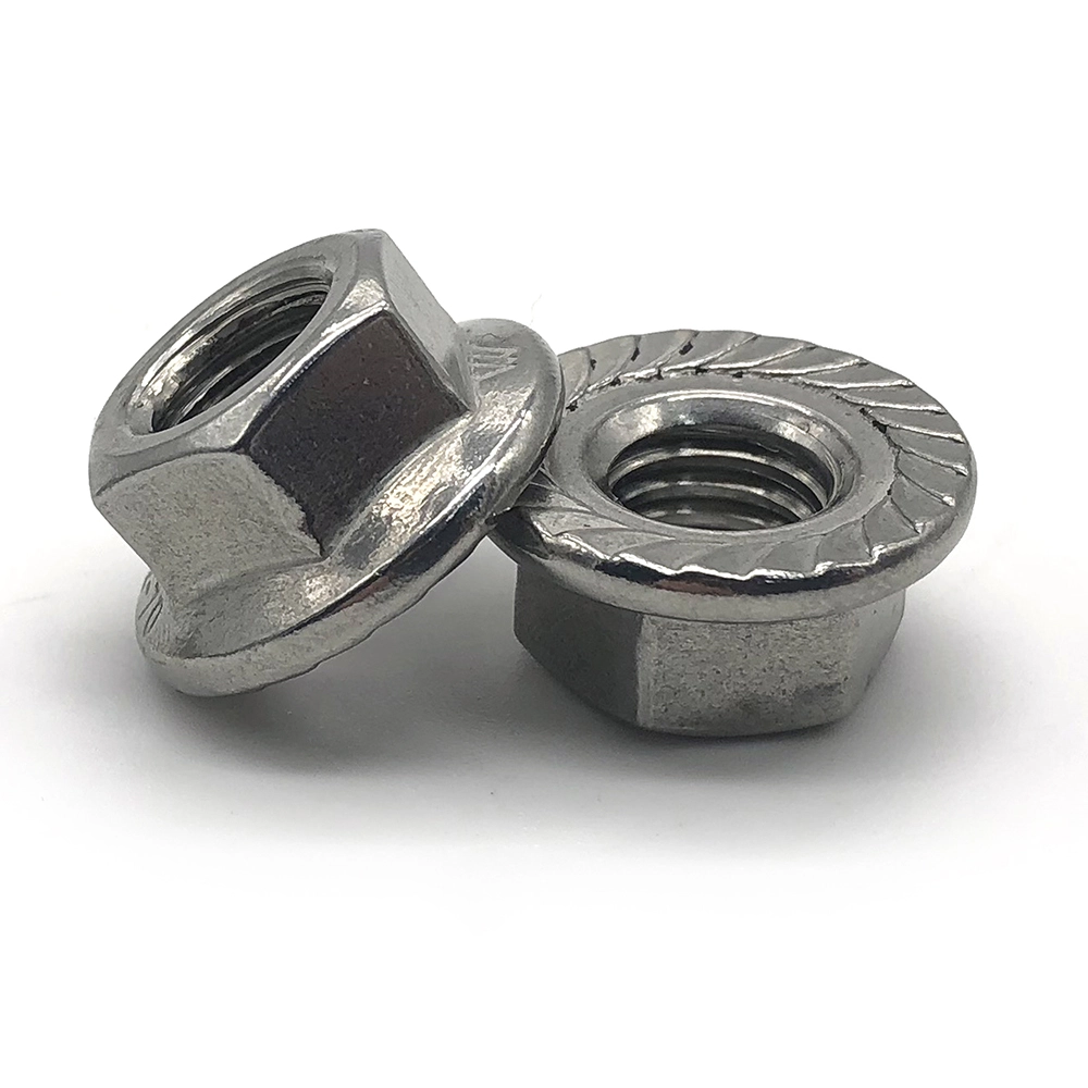 Chuanghe - Super September M4 M7 M20 Low Profile DIN6927 Weld Brass Serrated M7 M8 Hex Flange Nut flange nut 1