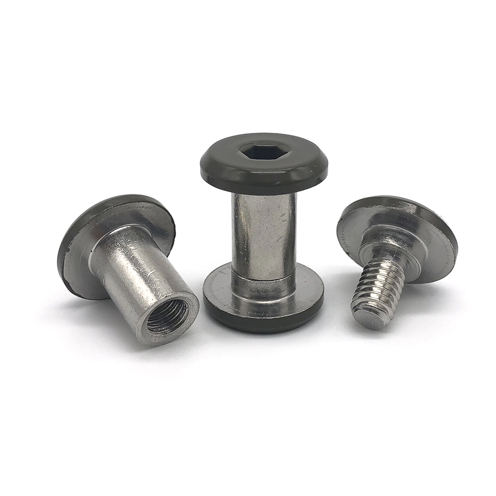 Chuanghe - 1/4 inch 12mm 7mm Chicago Screws Belt Screw Rivets Binding Screw Chicago screw 1