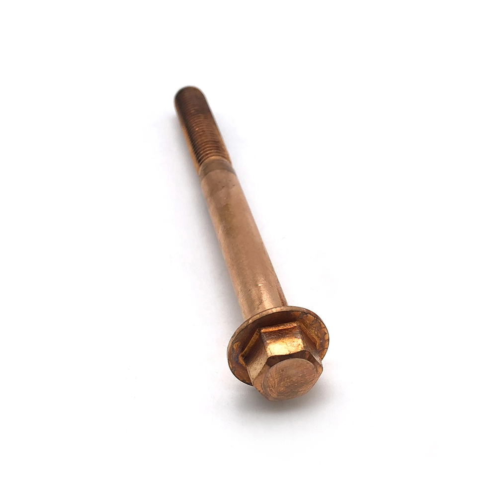 Chuanghe - Wholesale OEM Brass Copper Thread Hex Flange Bolts flange bolts 1